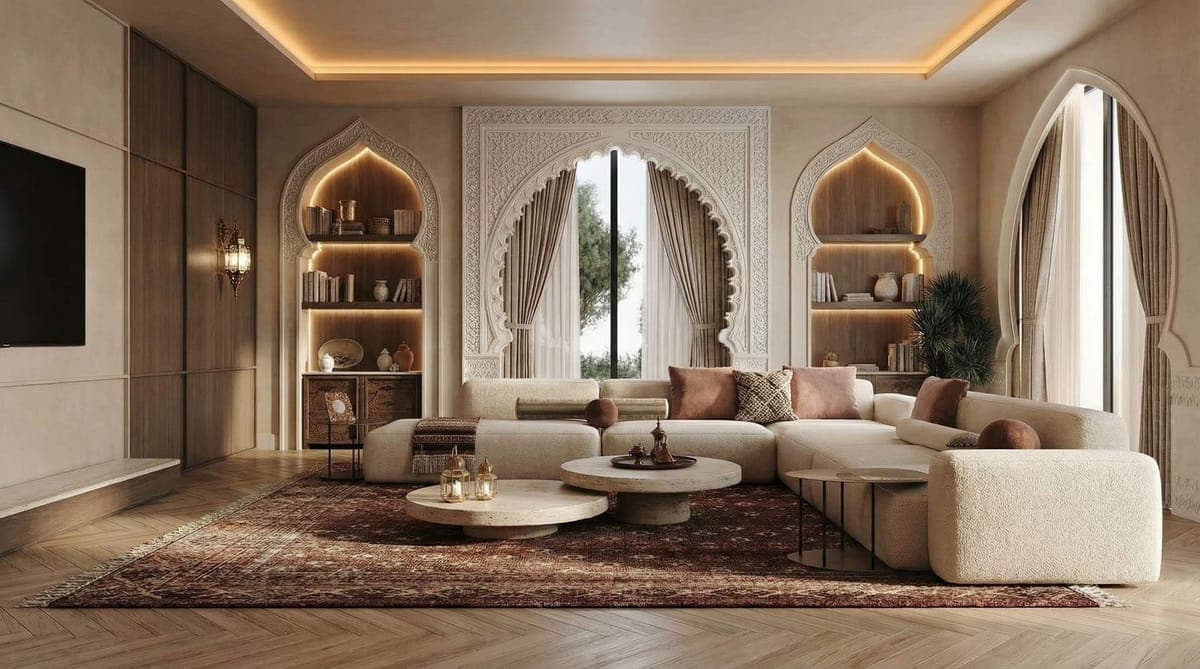 Arabian heritage villa interior