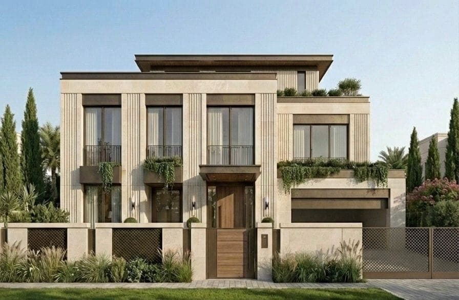 Modern luxury villa exterior design